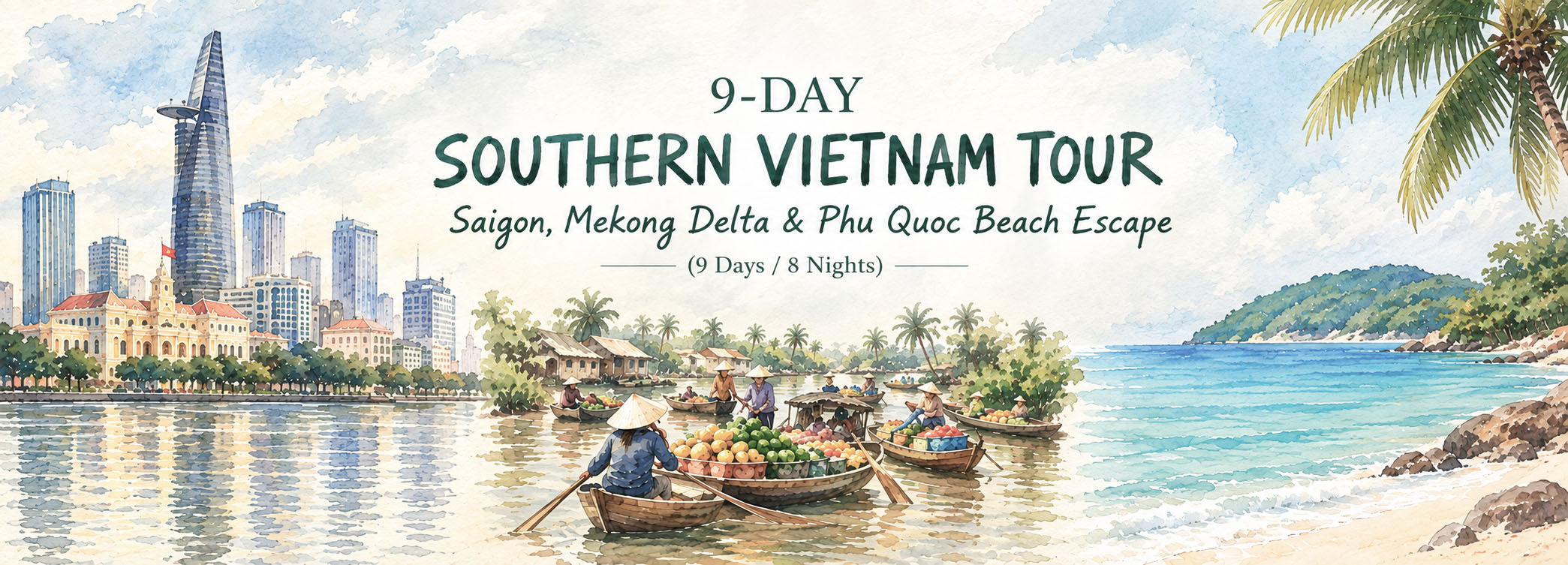 Saigon, Mekong Delta & Phu Quoc Beach Escape 